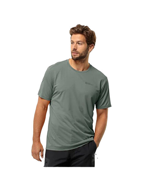 Jack Wolfskin Delgami Erkek Yeşil Tişört - S000489153-18547