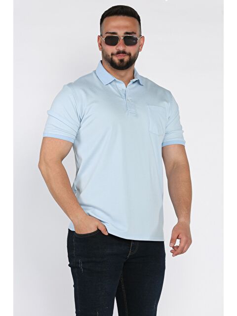 Mishar İtalia Erkek Polo Yaka Tek Cepli Desenli Tişört - S000373035-17234