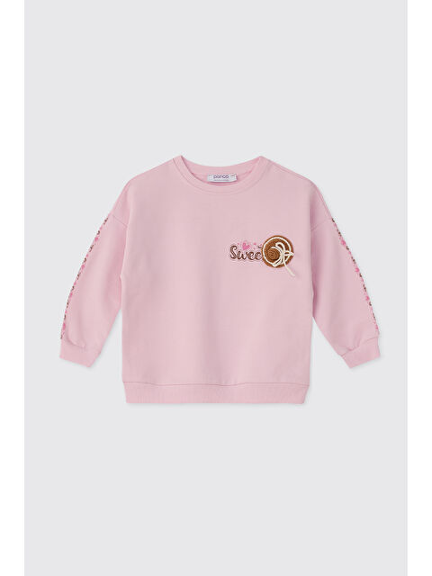 Panço Kız Bebek Pembe Sweatshirt