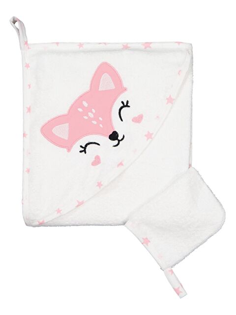 Civil Baby Ceylan Nakışlı Bambu Havlu - Ekru Standart - S000508608-19965