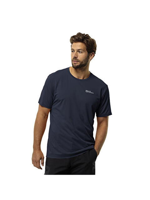 Jack Wolfskin Delgami Erkek Mavi Tişört - S000489153-21164