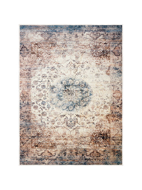 Homefesto Dekoratif Özel Tasarım Yıkanabilir İnce Kaymaz Tabanlı Modern Halı KECE FR38 - S000354296-26411