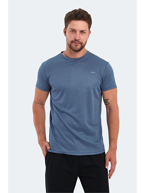 SLAZENGER OMAR KTN Erkek Tişört Indigo