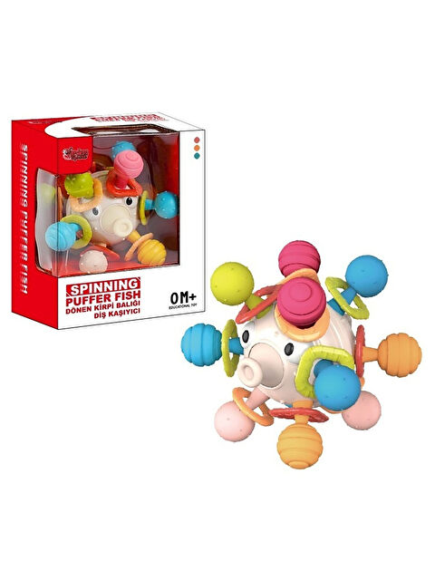 Vardem Eğitici Dönen Kirpi Balığı Diş Kaşıyıcılı Top Çok Renkli - S000381681-23173
