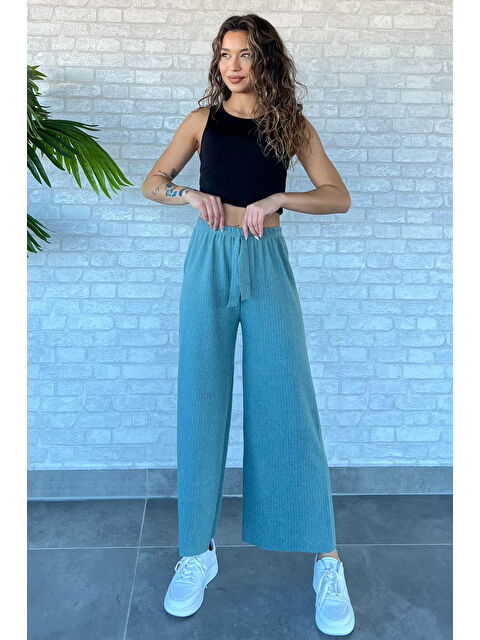 Gülseli Fitilli Bol Paça Pantolon - S000299137-1180