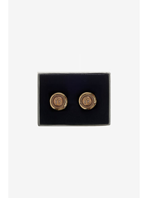 Altınyıldız Classics Erkek Altın %100 Metal Kol Düğmesi - S000416026-20076