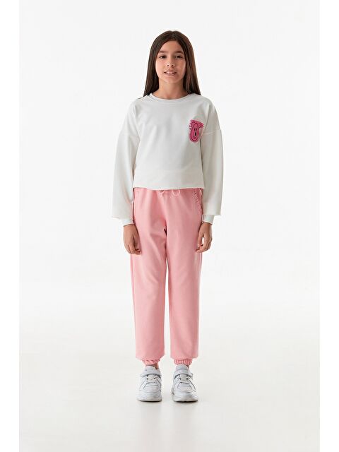 Fullamoda Beli Lastikli Jogger Kız Çocuk Eşofman Altı - S000329200-20024