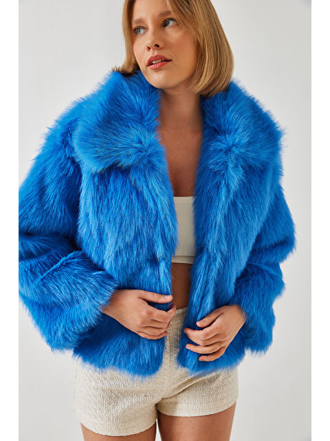 SHADE Kadın Yakalı Suni Kürklü Astarlı Mont - S000350058-23710