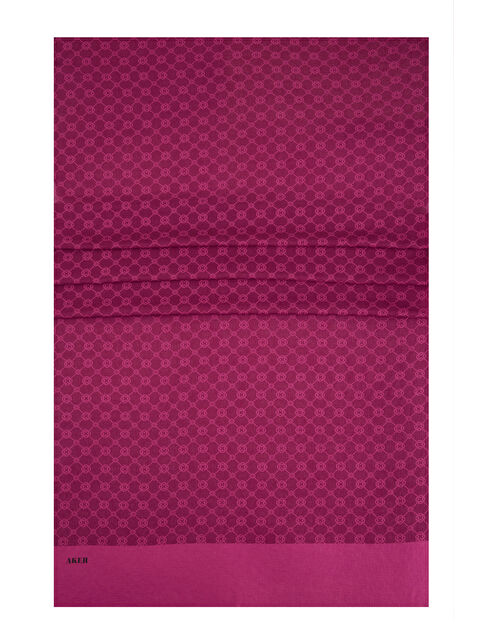 AKER Mürdüm 75X190 CM 1090100 ELEGANCE MONOGRAM ŞAL - S000479521-20036