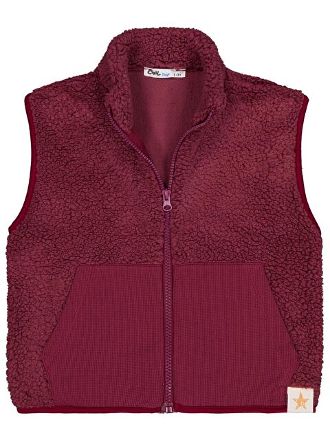 Civil Boys Yıldız Nakışlı 2-5 Yaş Yelek - Bordo 3-4 Yaş - S000483570-19951