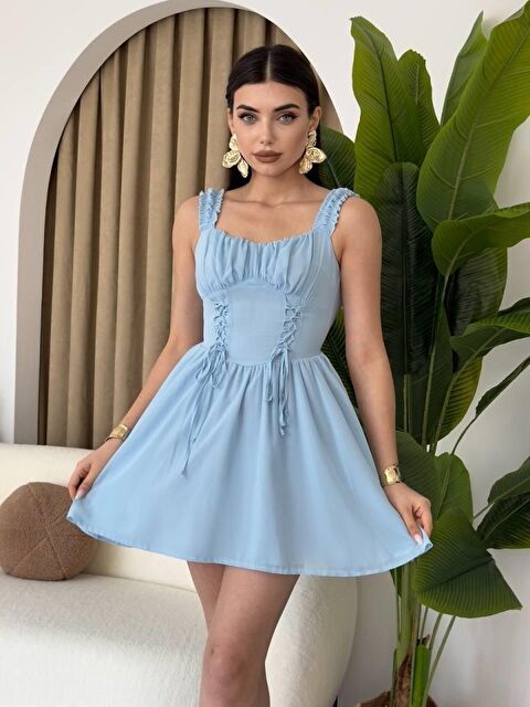 Jane's Aria Büzgü Askılı Elbise - S000527704-17234