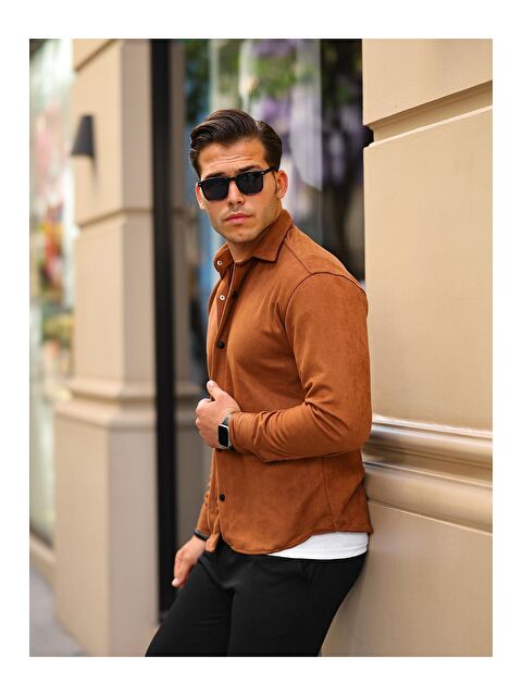 Comstar Erkek Nubuk Rahat Kalıp Gömlek