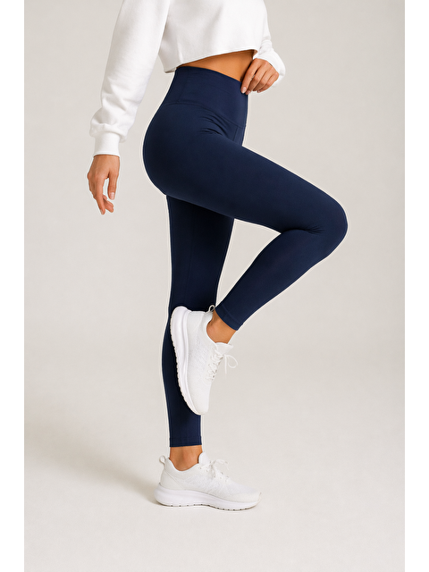 Formo Kadın Ekstra Yüksek Bel Dalgıç Kumaş Esnek Spor Rahat Günlük Tayt