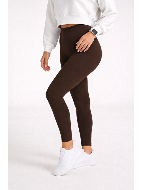 Formo Kadın Ekstra Yüksek Bel Dalgıç Kumaş Esnek Spor Rahat Günlük Tayt