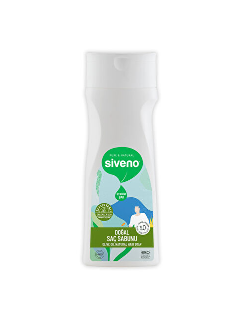 Siveno %100 Doğal Saç Sabunu Zeytinyağlı Bal Avokado 9 Değerli Bitki Erkekler İçin Bitkisel Şampuan 300 ml - S000361625-23173