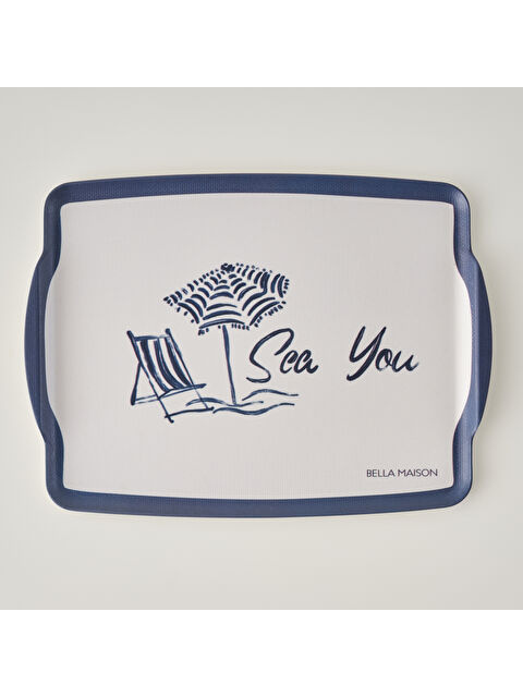 Bella Maison Marine Melamin Tepsi Mavi (42x31 cm) - S000393711-17234