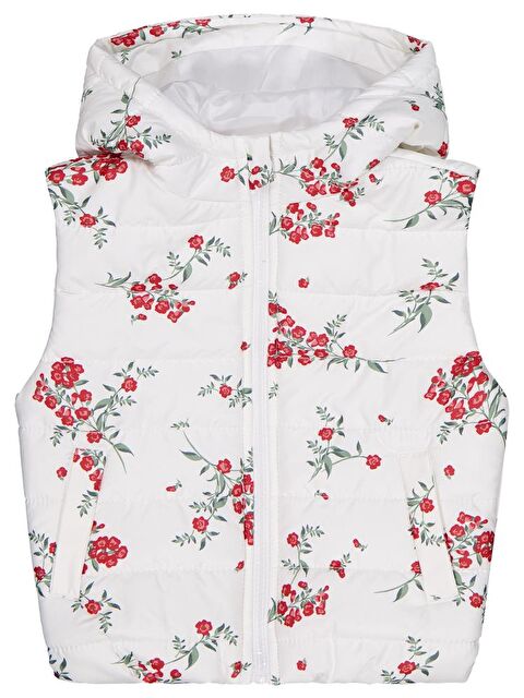 Civil Girls Çıtır Çiçek 2-5 Yaş Yelek - Ekru 5-6 Yaş - S000483667-19965