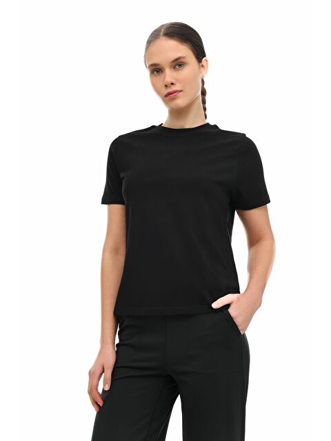 Lumberjack WB 11ASYA-T 6FX Siyah Kadın Kısa Kol T-Shirt - S000522962-19351