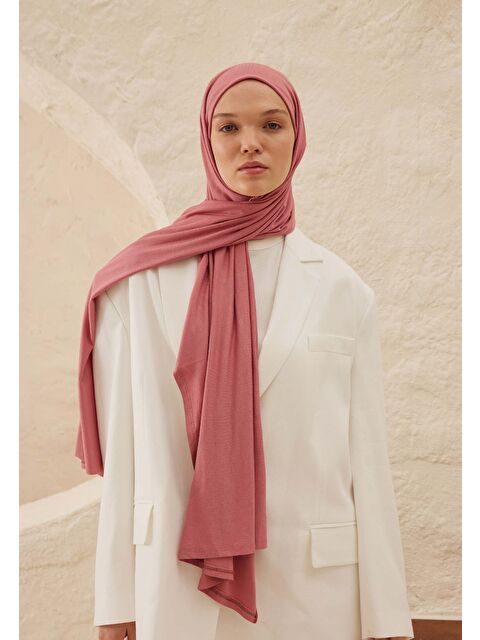 Fresh Scarfs Penye Şal Gül Yaprağı - S000420272-20028