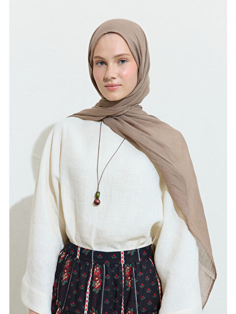 Fresh Scarfs Pamuklu Keten Şal Hojıcha - S000420027-26429