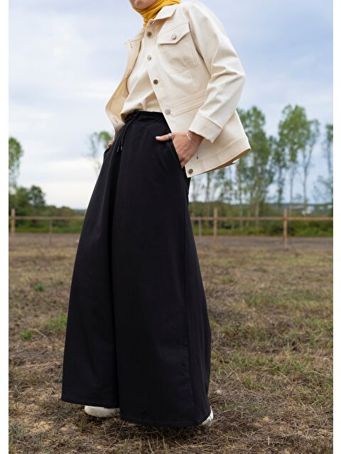 Mayovera Tasarım Mayo Eşofman Siyah Etek - S000473467-19351