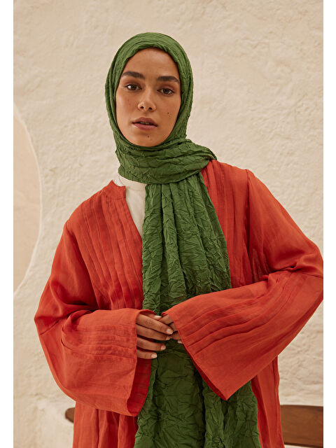 Fresh Scarfs Vual Crash Şal Kaktüs Yeşili - S000420273-18194