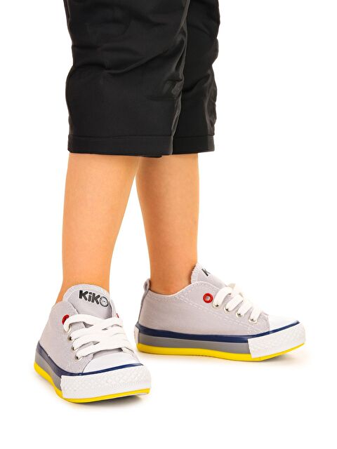 Kiko Kids Tinna Bağcıklı Erkek Bebek Keten Spor Ayakkabı - S000216436-20600
