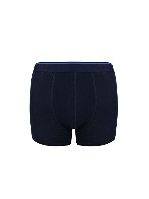 Kompedan Erkek Penye Elastanlı Pamuklu Boxer | Lacivert K11314 - S000233292-21164