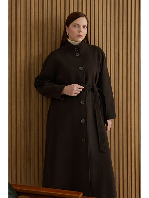 AKER Kahverengi Dik Yaka Kaban - S000479586-19413