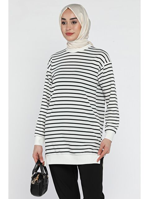 Julude Çizgili Tesettür Tunik - S000210179-20063