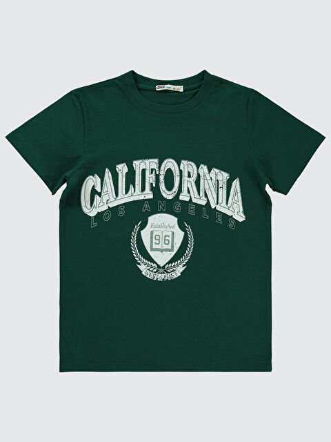 Civil Boys Erkek Çocuk Tişört 10-13 Yaş Zümrüt Yeşili