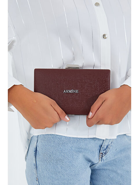 Bigdart Kadın Parlak Bordo Abiye Clutch Çanta 010155 - S000228964-19951