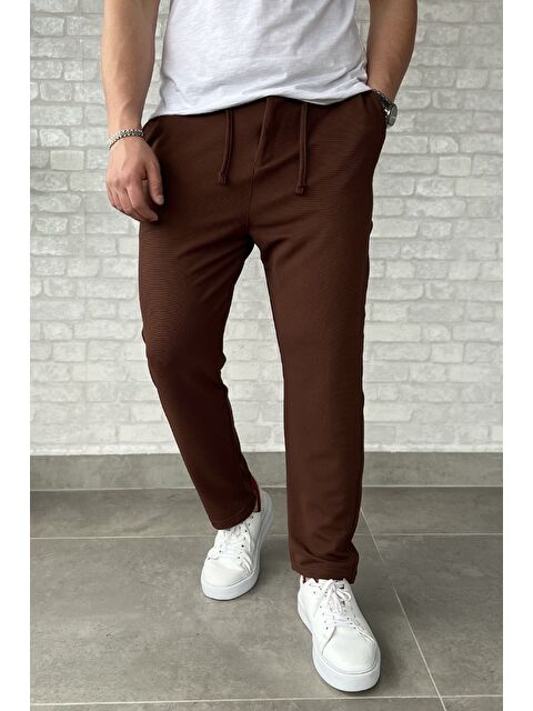 Mishar İtalia Bel Bağcıklı Düz Paça Erkek Jogger Pantolon - S000399914-19413