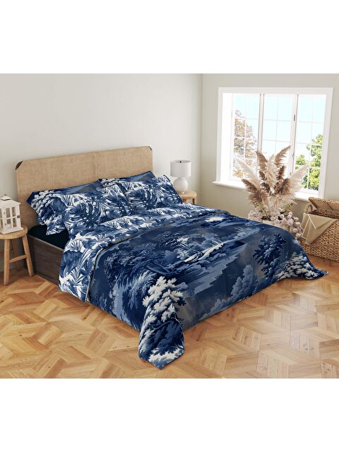 Evmila Baskılı,Desenli Çift Kişilik Nevresim Takımı (ÇARŞAFSIZ) 200x220 cm - S000244386-23173