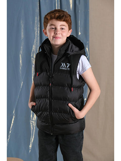 Pina Kids Çıkarılabilir Kapüşonlu Su Geçirmez Erkek Çocuk Şişme Yelek Iki Renk - S000204916-29666