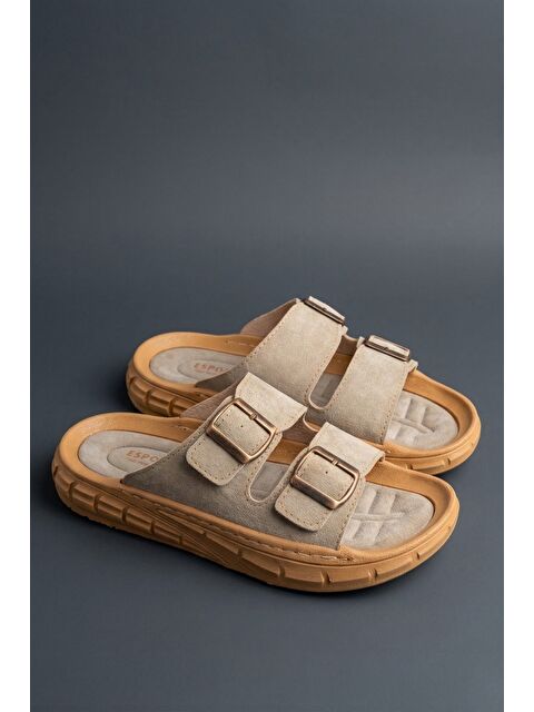 Muggo AUGUSTA Ayarlanabilir Çift Tokalı Günlük Erkek Terlik