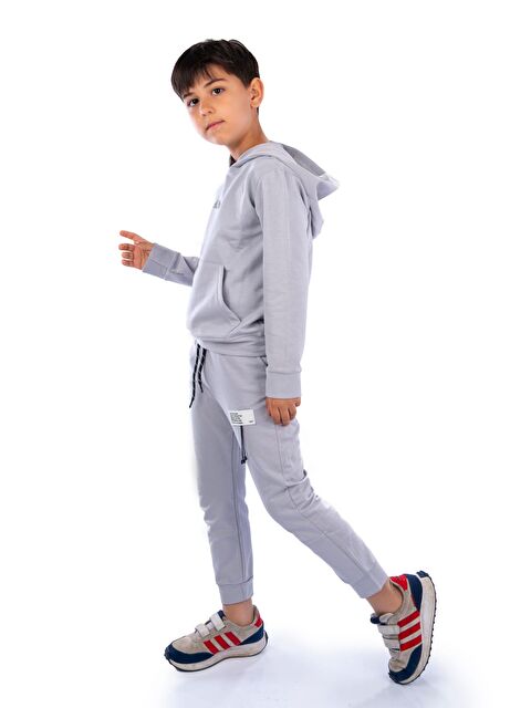 Mnk Baby & Kids Class Kanguru Cepli Kapüşonlu Çocuk Eşofman MNK10071 - S000439909-17308