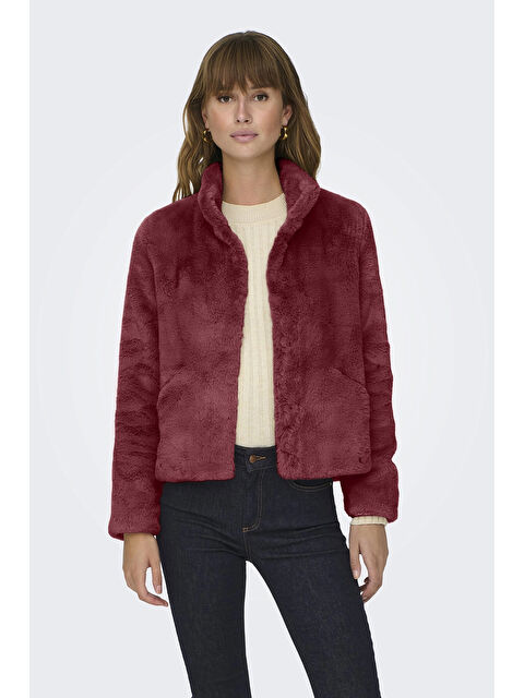 Only Onlnewvida Dik Yaka Pelüş Kürklü Mont 15295423 - S000280470-19951