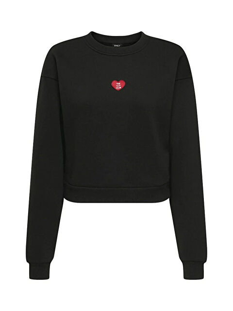 Only Onlevisa Pamuklu Regular Fit Bisiklet Yaka Kadın Sweat 15358296 - S000465311-19351