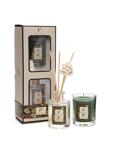 Missi Yılbaşı Oud Vanilya Hediye Seti (Oda kokusu&Vegan Mum) - S000458019-18194