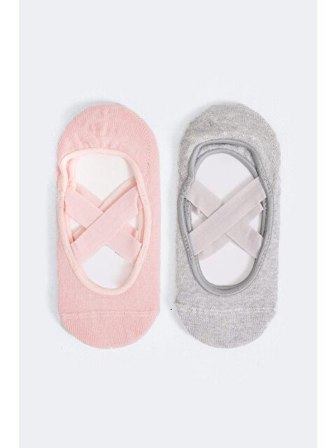Katia And Bony 2'Li Paket Asta Yoga Pilates Çocuk Görünmez Çorap - S000130863-20024