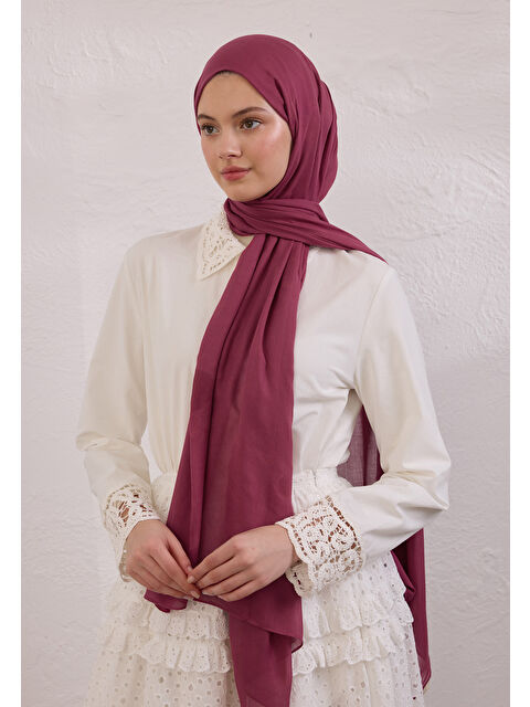 Fresh Scarfs Soft Viskon Şal Mürdüm - S000414328-20036