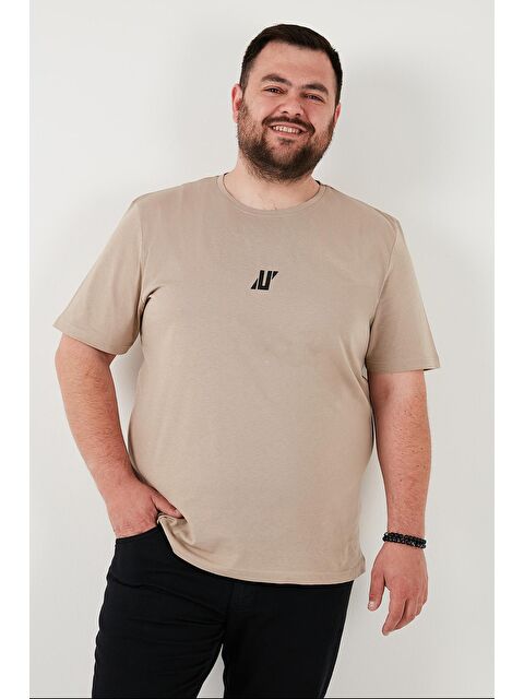 Buratti Pamuklu Regular Fit Bisiklet Yaka Büyük Beden Tişört 5902753B - S000210115-26429