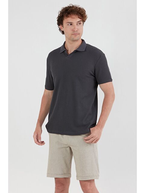 Fullamoda Waffle Kumaş Polo Yaka Tişört - S000237265-29666