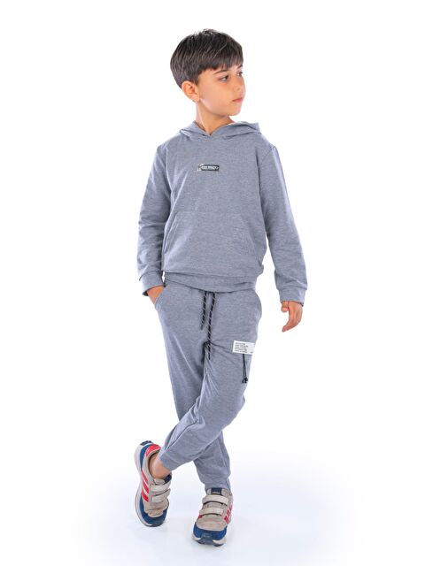 Mnk Baby & Kids Class Kanguru Cepli Kapüşonlu Çocuk Eşofman MNK10071 - S000439909-20600