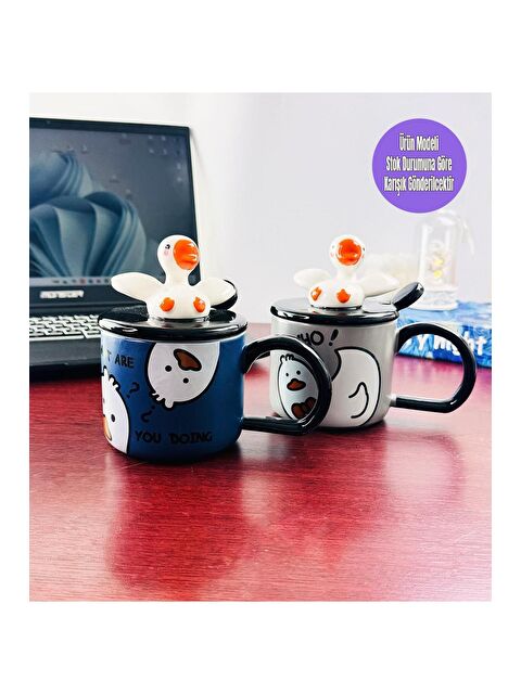 Bam Hediyelik Eşya Ördek Figürlü Seramik Kupa - S000343906-23173