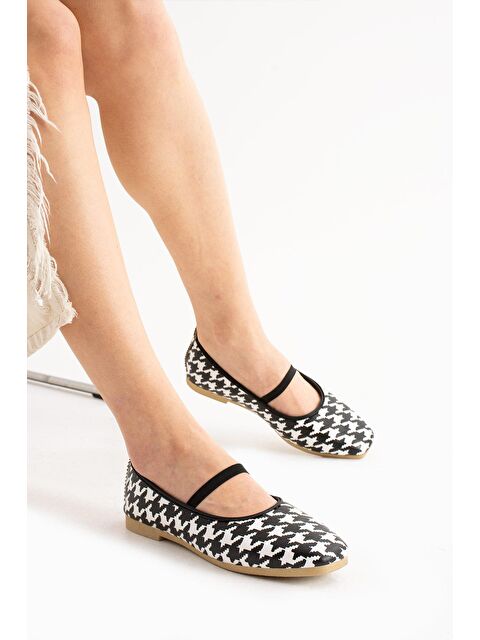 MODAFRATO AL-113 Lastikli Babet Günlük Kadın Ayakkabı Ev Babeti - S000497878-37424