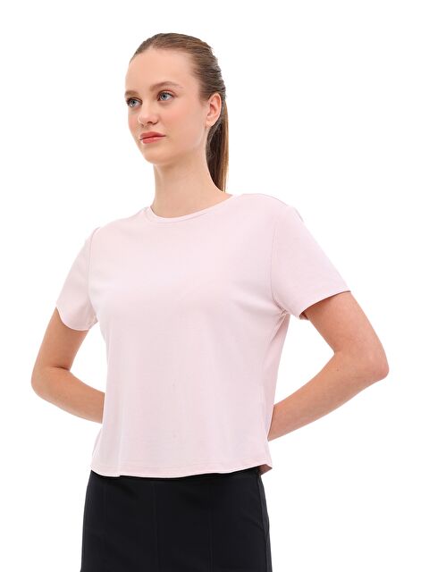 Lumberjack WL 11PINKY 6FX Pembe Kadın Kısa Kol T-Shirt - S000522968-20024