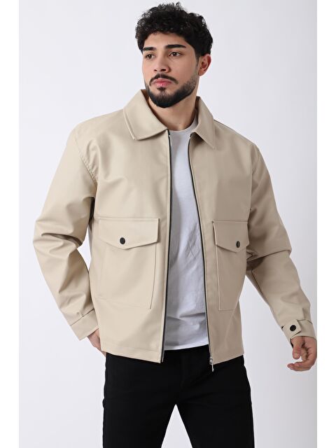 Stilkombin Torba Cepli Yakalı Suni Deri Mont PLDP 2997_50444 - S000362167-19966