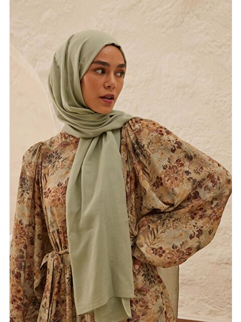 Fresh Scarfs Rami Viskon Şal Uçuk Yeşil - S000420268-29460